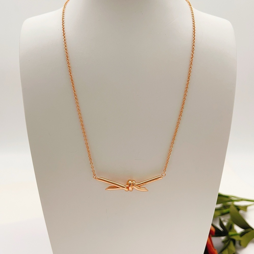Tiffany & Co. Rose gold smooth rope necklace - Picture 3 of 4
